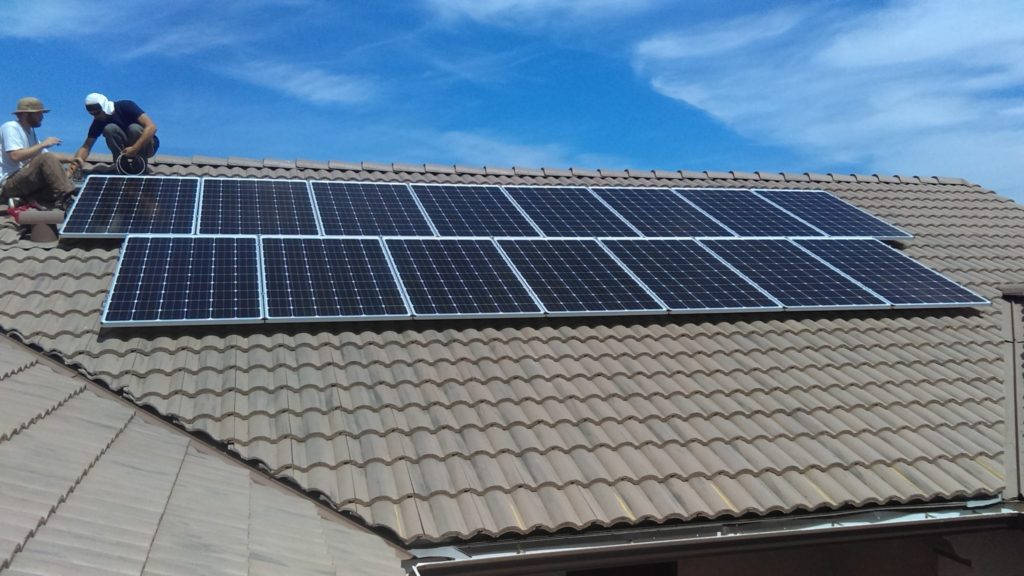 China Lake Acres solar installation