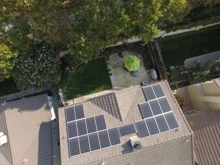 Greenfield solar panel system
