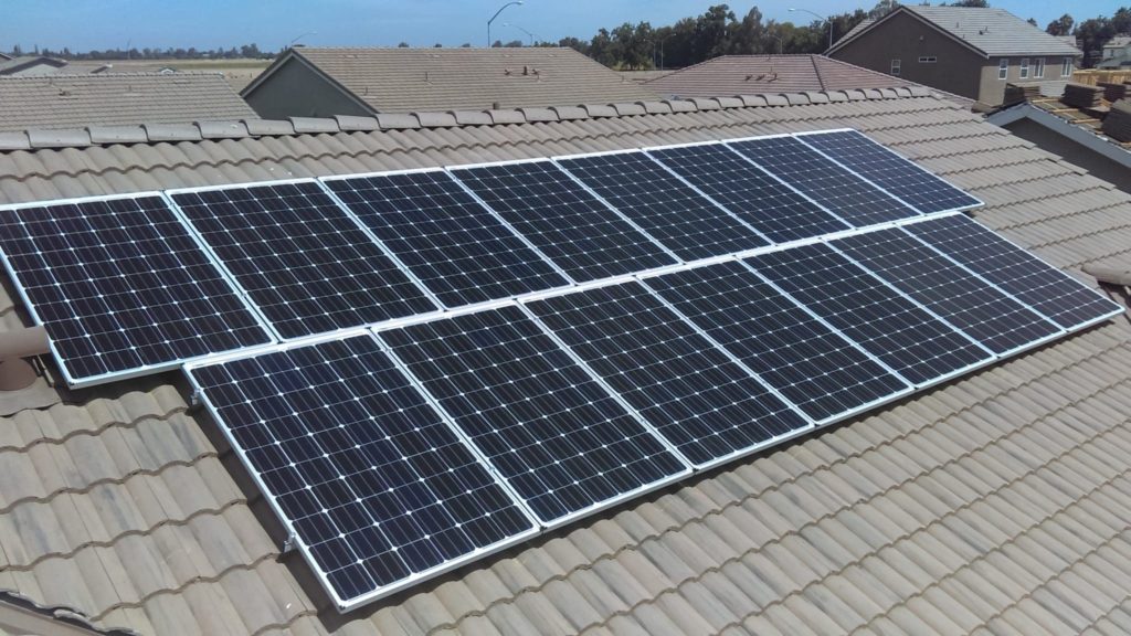 Solar panels for project Oakhurst