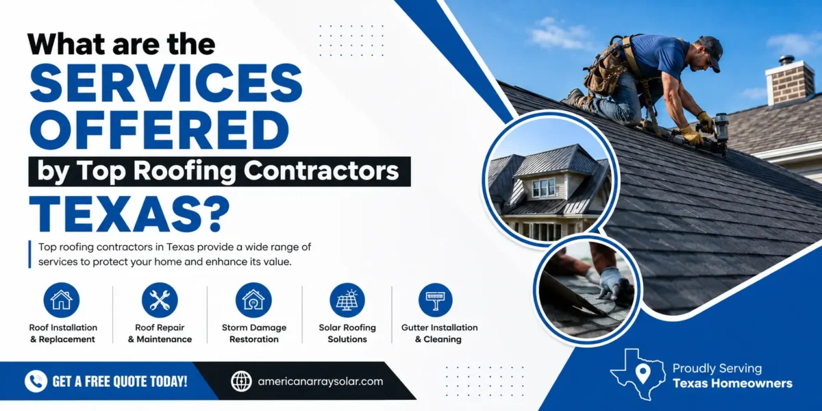 What are the Services Offered by Top Roofing Contractors Texas