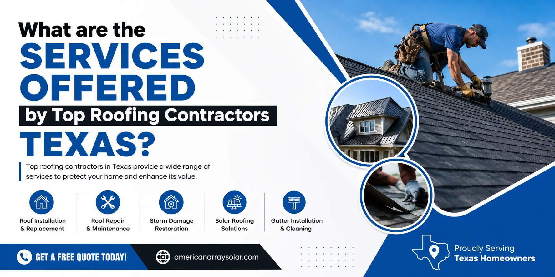 What are the Services Offered by Top Roofing Contractors Texas